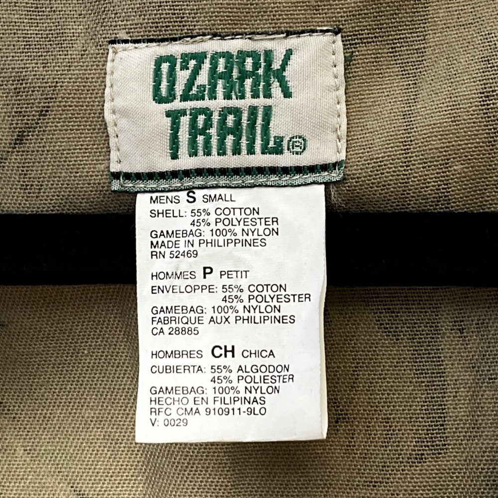 Ozark Trail Mens Small Realtree Camo Hunting Vest Zip Front Game Bag Shell Loops - Picture 5 of 7